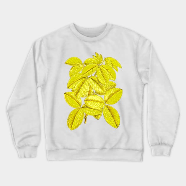 Yellow Leaves Crewneck Sweatshirt by Marccelus